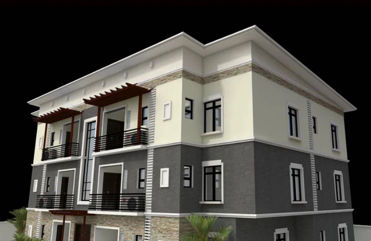 Elegant Apartment Block architectural visualisation